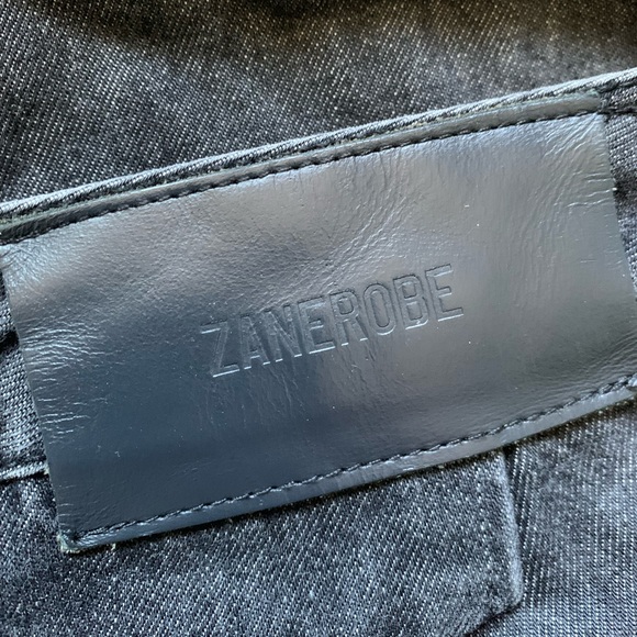 Zanerobe Joe Blow Denim Busted Black Slim Jeans 34W - Picture 7 of 8